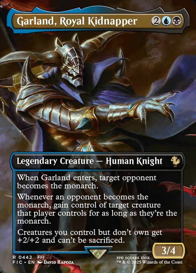 Garland, Royal Kidnapper